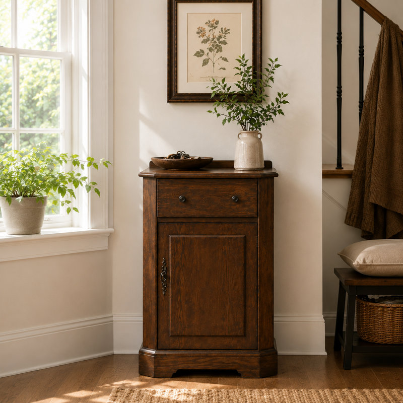 Armoire de rangement moderne avec tiroir et armoire pour petits espaces Modern Farmhouse
