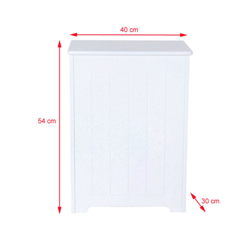Wood Cabinet Laundry Hamper with Handles