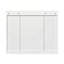 Armoire de salle de bain avec miroir, armoire à pharmacie murale avec 4 tablettes, rangement pour porte de toilette en miroir-11461264