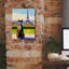 "Epic Graffiti" Eiffel Pittie "par Dean Russo, art mural sur toile, 12 po x 16 po