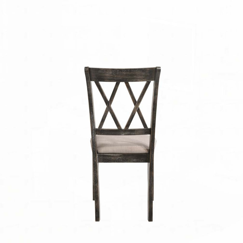 Chaise rembourrée avec pieds en bois