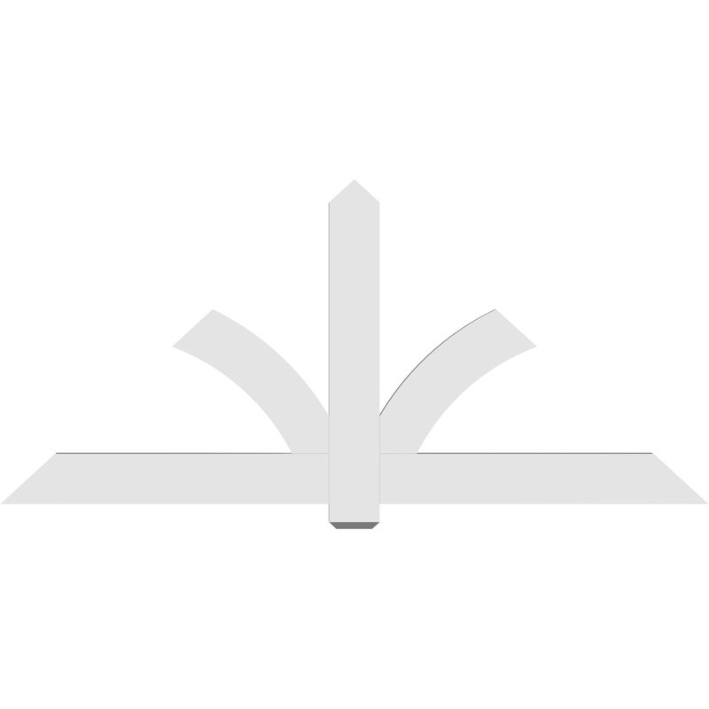 Support pour pignon en PVC Redmond, H 38,5 po x l 84 po (pas: 11/12), P 2 po x F 6 po