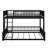 Full XL Over Queen Floor Bunk Bed Frame With Ladder-1852874861-1852874859