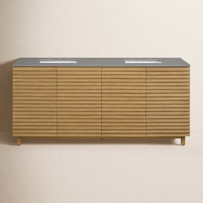 Drammen Horizontal Linear 72" Double  Sink Vanity