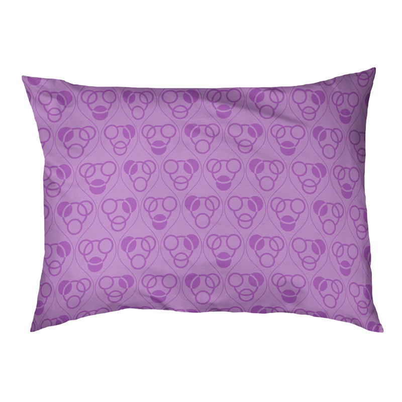 Coussin pour chien Chen, Violet, Petit (l 28 po x P 18 po x H 6 po)