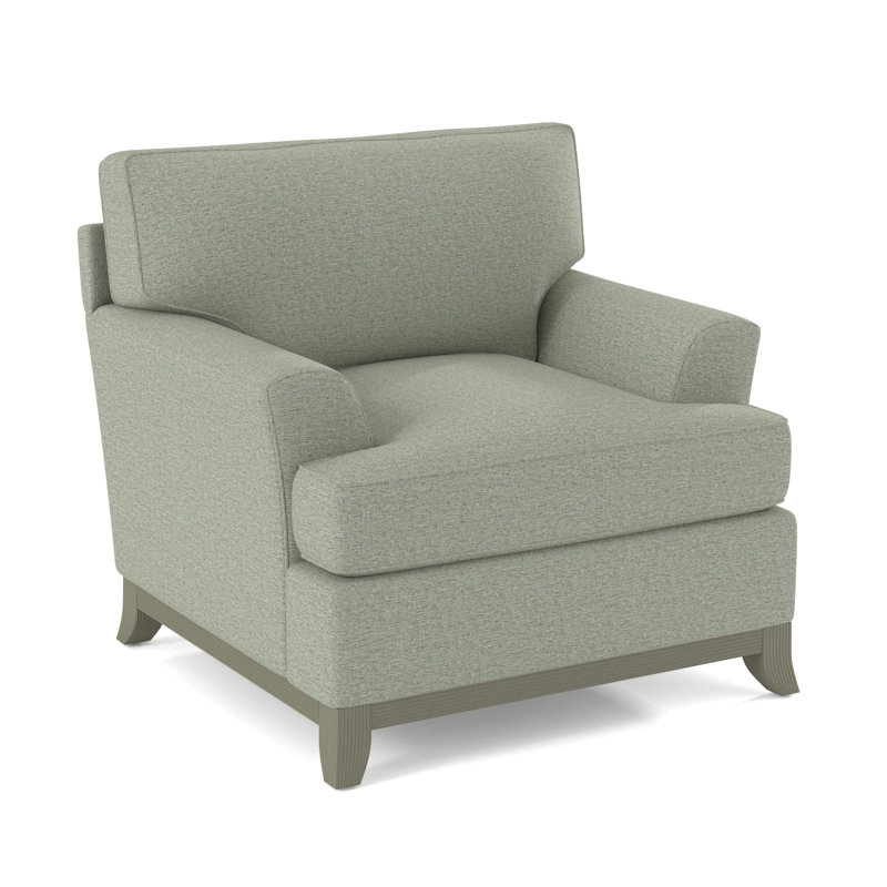Oaks Way Armchair, Greystone, Light Blue Performance Fabric; 0851-55