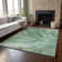 Premium Machine Washable Cerrito AMF607 Green Rug
