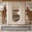 Solid wood rectangular retro dining table-878259432