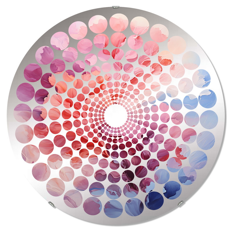 Miroir décoratif pastel Dreamscapes MIR105679 C, 31,4 po x 31,4 po