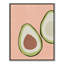 Avocat tranché - reproduction d'art-55789672-55789681-55789671