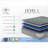 Mattresses | Restonic 13” Firm Hybrid Mattress with Pocketed Coils &amp; Cooling, Twin | Grey+Blue | Foam-199807280-199807282