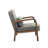 Jenal Sherpa Fabric Accent Chair with Wooden Frame-531631814