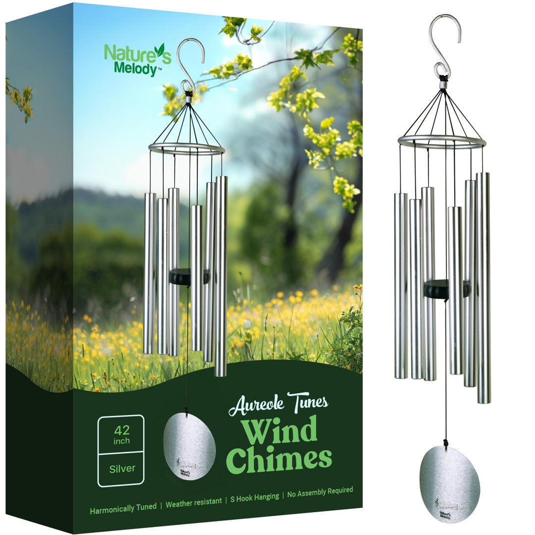 Nature's Melody Tuned 6-Tube Outdoor Wind Chimes Nature's Melody 
