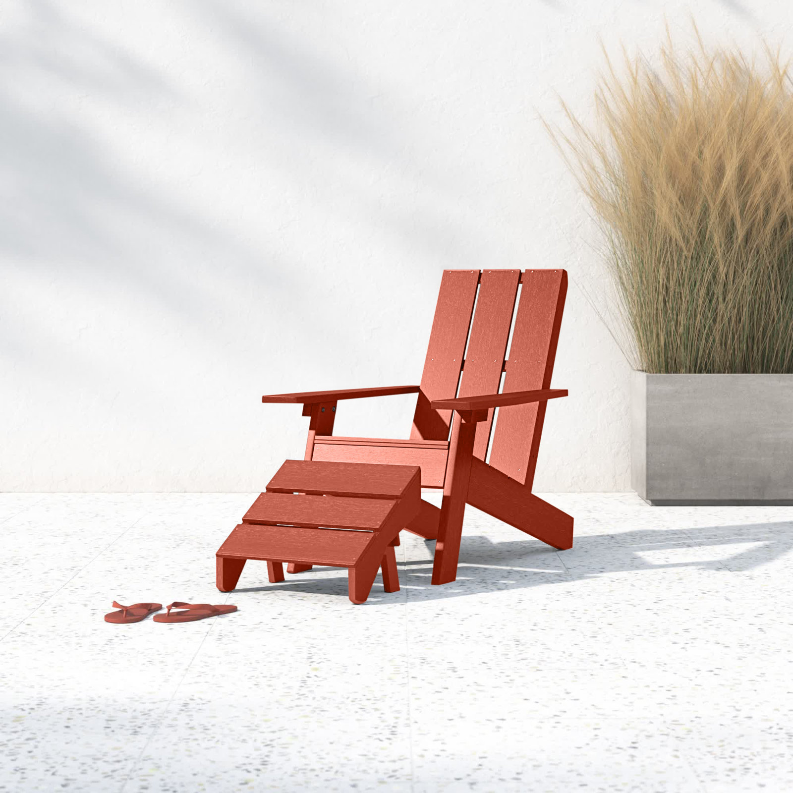Byrnes Adirondack Chair, Red