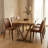 Live Edge Solid Wood Dining Table, Handcrafted Chestnut, 72"-719916048-720803651