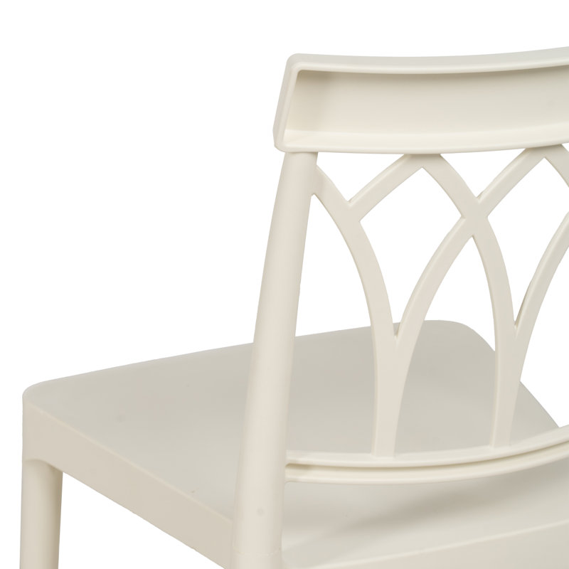 Patio Dining Side Chair, White