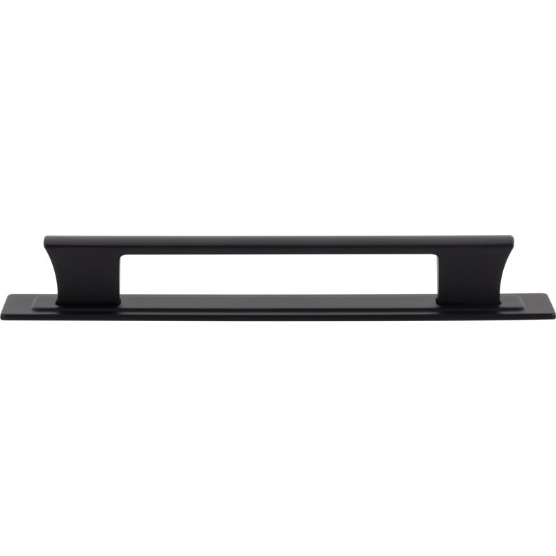 Zander 12" Center To Center Bar Pull, Matte Black, 6 5/16"