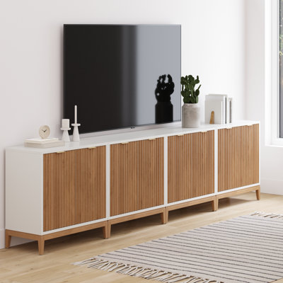 Coggins Solid Wood TV Stand Or Accent Cabinet (4-Piece Set)
