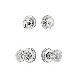 Nostalgic Warehouse Classic Rosette Entry Set with Crystal Knob