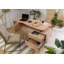 Pure Acacia Partition Desk-88836108