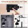 10 Inch All Metal Rainfall Shower Head with Handheld Combo, Push Button Switches