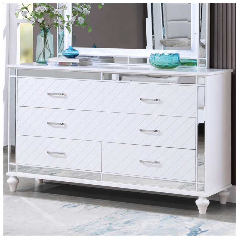 Commode, champagne argenté