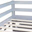 Lit mezzanine simple protégé avec armoires et bureau, gris-1179641392