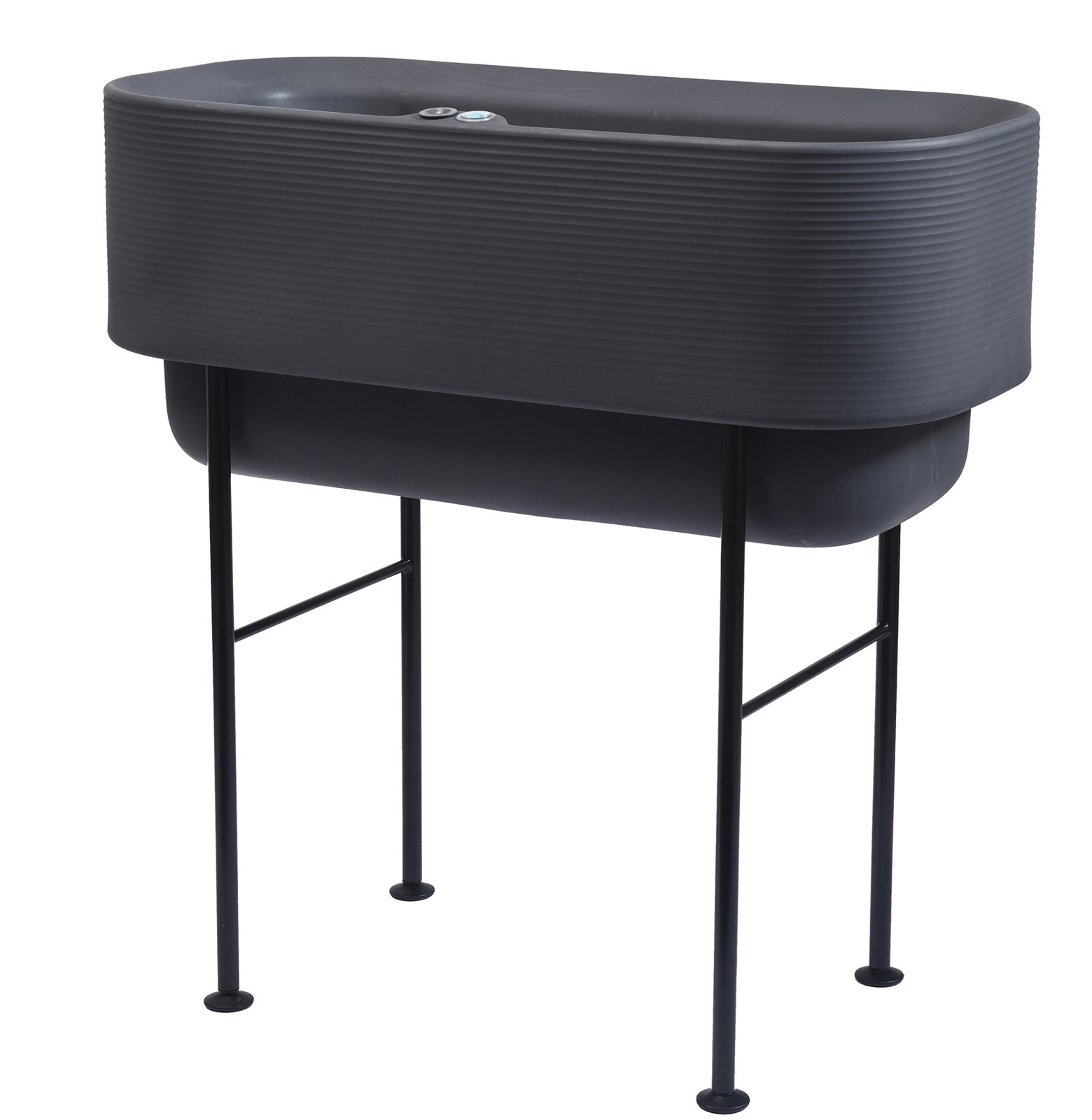 Nest Elevated Planter, Slate, 35.75'' H x 36'' W x 18'' D