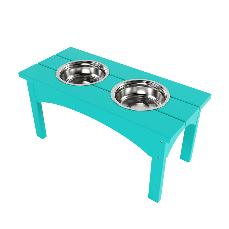 Mangeoire double Hadburg, Turquoise