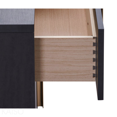 Commode 5 tiroirs noire