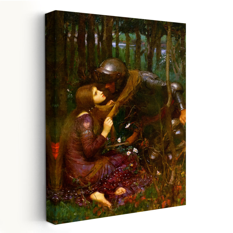 La belle dame sans pitié, 1893 - musée de la mythologie figurative, romantisme, art praphaélite, H 48 po x l 32 po