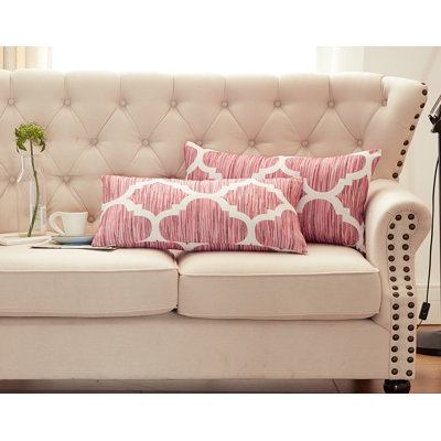 Floral Rectangular Lumbar Cushion Cover