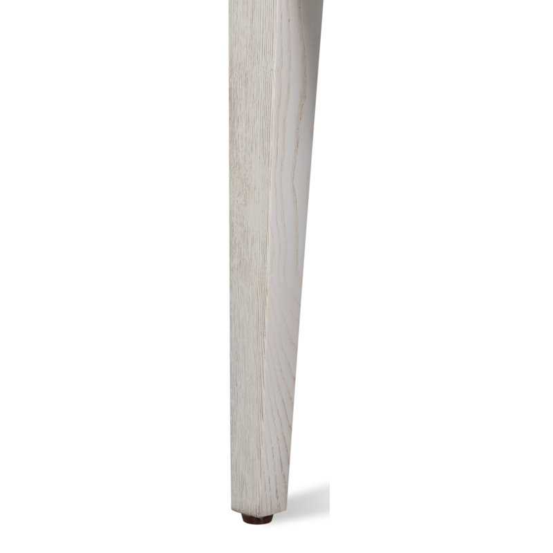 Ridge Upholstered Dining Chair, White