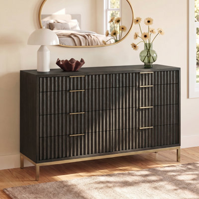 Elyza 62" Mahogany Double Dresser