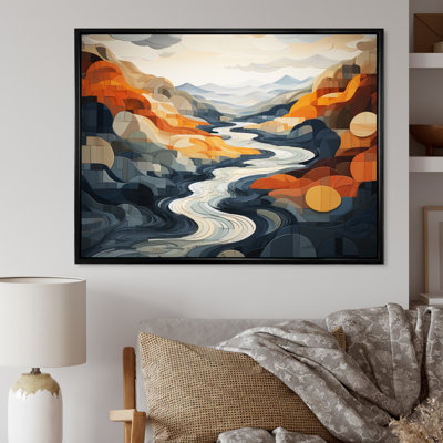 " River Flowing Waters Collage II "