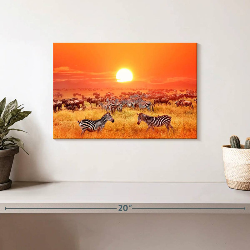 Zèbres safari Brampt Serengeti, H 8 po x l 12 po