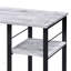 Bureau d'écriture rectangulaire à 2 tablettes avec une grande surface et du rangement pour les espaces de travail modernes-1215088483