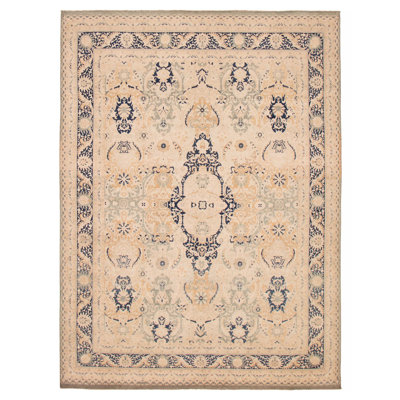 Tapis rectangulaire unique en laine 8 pi 11 po x 11 pi 10 po Alcaldes