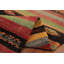Tapis rayé en laine 5 x 5