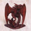 Figurine en bois dragon gallant