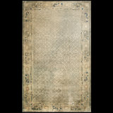 Antique Large Wool Gray Hand Knotted Pile Rug