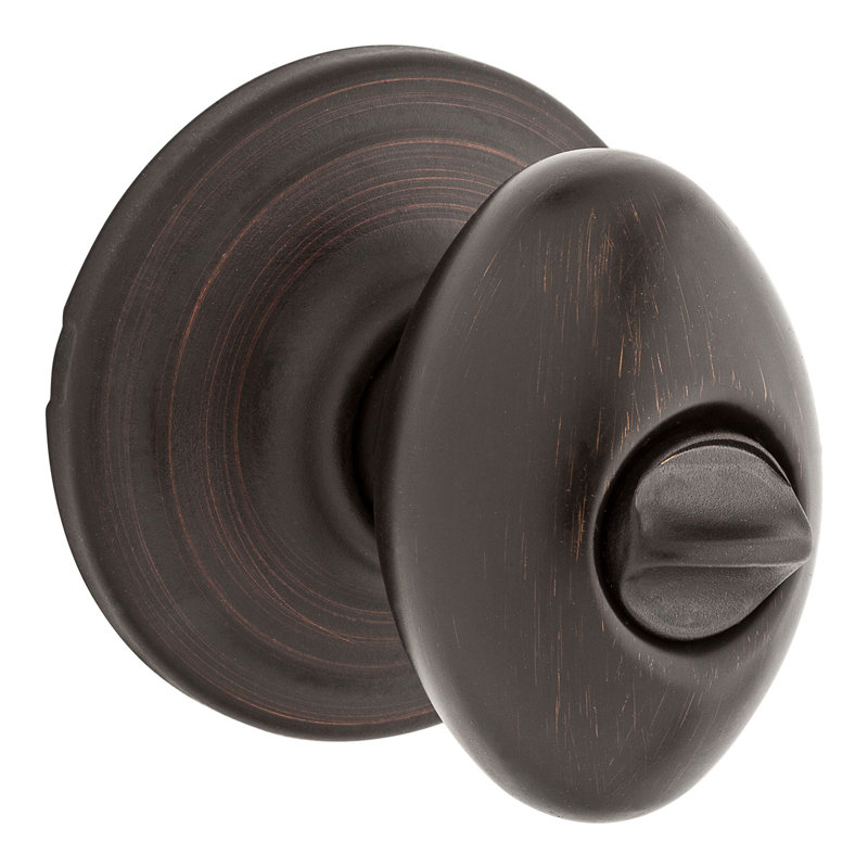 Laurel Privacy Door Knob, Venetian Bronze