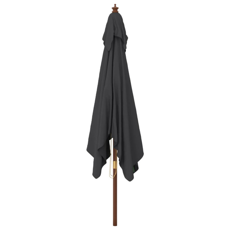 Baheerathan 300cm Market Parasol, Black