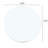 23.6 Inch Round Glass Table Top, 3/10 Thick Tempered, Five - Fold Toughness, Edge Strength,-1744470514-1744470409