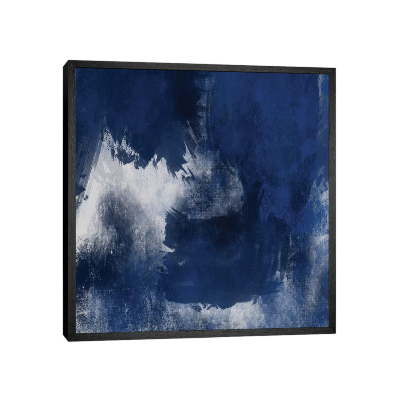 Super Splash II by Marcus Prime - Painting on Canvas, 66.04cm H x 66.04cm W x 3.81cm D, Black Framed