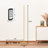 Adjustable Height Dimmable LED Corner Floor Lamp with Remote Control-390656149-401974190