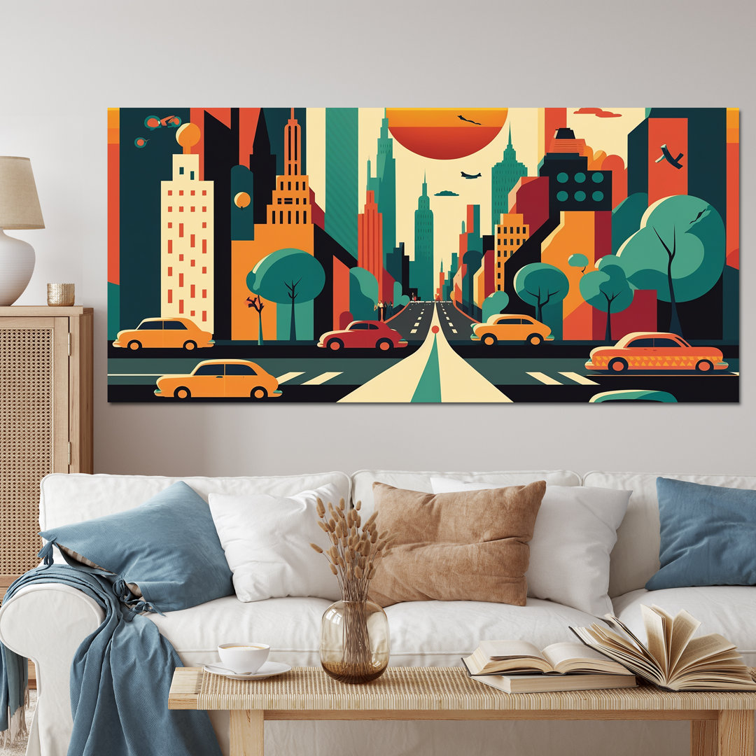 " Colorful Cityscape II " Corrigan Studio® Overall 