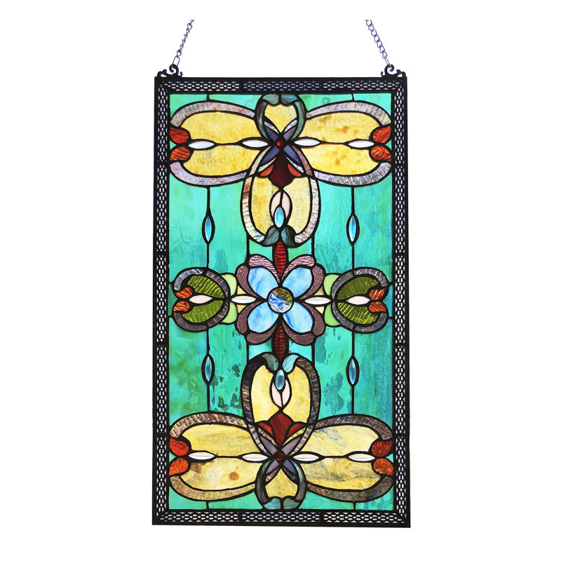 Henninger Abstract Window Panel, Green