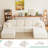 Boneless L-Shaped Modular Sectional Couch, Cloud U-Shaped Compression Sofa with Wide Armrest-1859085094