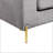 Grey Velvet Sofa-399468904